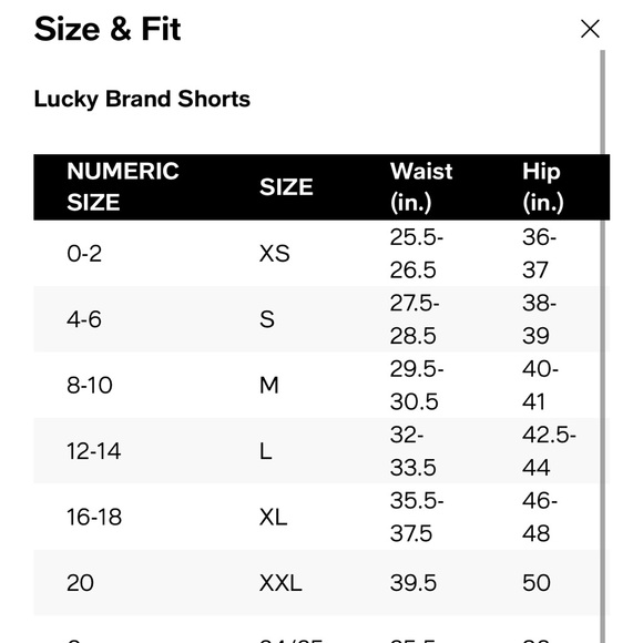 Lucky brand denim shorts - Picture 15 of 15